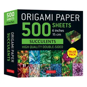 Origami Paper 500 Sheets Succulents 6 (15 CM): Tuttle Origami Paper: Double-Sided Origami Sheets with 12 Different Photographs (Instructions for 6 Pro -- Tuttle Studio, General Merchandise