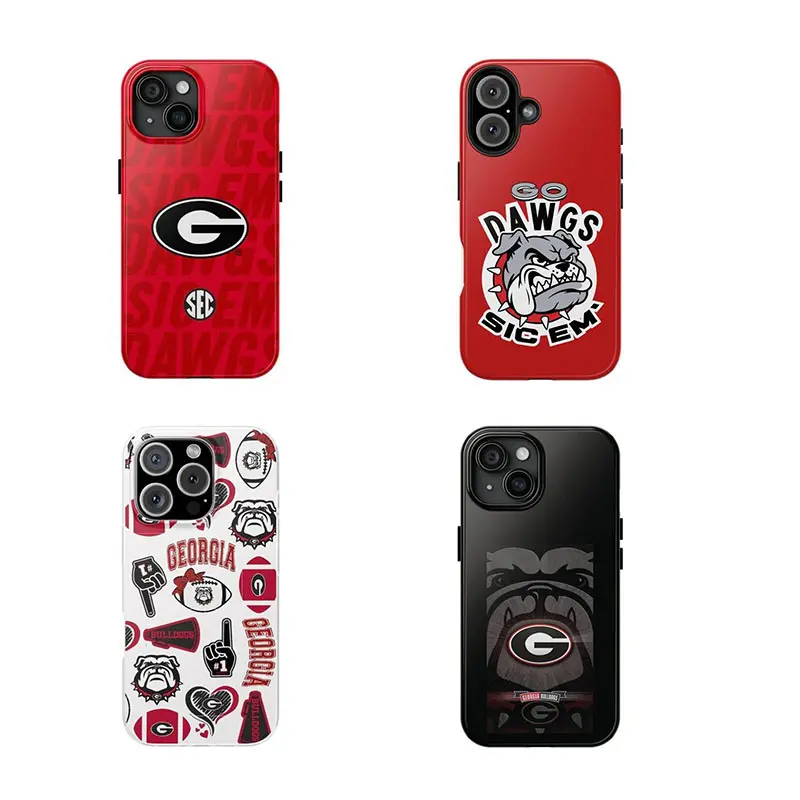 Bulldogs Cell Phone Case, Go Dawgs, Sic em', College Sports Team Gear, Protective Phone Cover, Tough Phone Cases Suitable for iPhone 17-11 Pro Max/Plus and  Samsung Galaxy S23-25