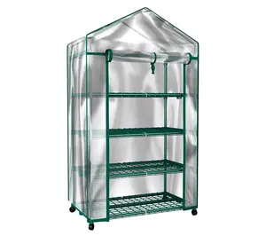 Nature Spring Mini Greenhouse-4-Tier Indoor Out door Shelves
