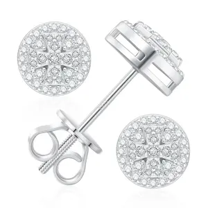 【#E615】Malta Cross Earrings UCCIYO Lab-Created Moissanite Earrings For Women S925 Sterling Silver Stud Earring Men Hip Hop Jewelry Couple Gift summerwins