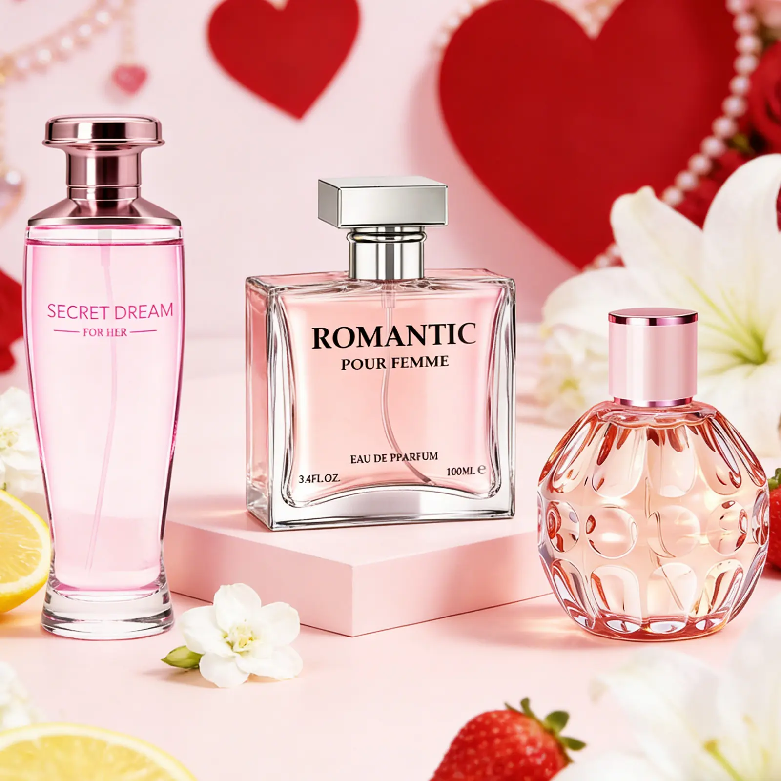 Women's Perfume Multi-Pack | 3-Piece Elegant Fragrance Sets in Gourmand Floral Scents - Featuring Blackberry Vanilla, Rose Chamomile & Coffee Almond, Gift Box Fragrance Sets