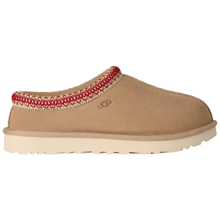 Women's UGG Tasman 2 Slipper - Sand Dark Cherry, Round Toe, Summer Home Wear, True to Size, Cozy, Slide, Casual, US Size 7, Sports Footwear