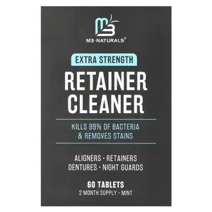 M3 Retainer Cleaner, Mint, 60 Tablets