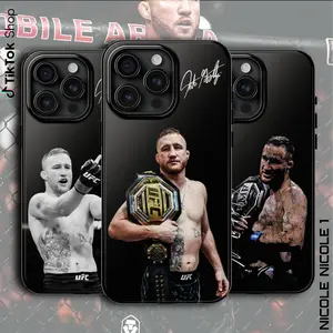 Justin Gaethje Iconic Signature Phone Case, The Championship Phone Cover, Fight Night For 17 Air Pro Max