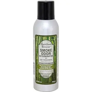 Smoke Odor Exterminator 7oz Air Freshener Spray Bamboo Breeze Enzyme Formulated Removes Smoke Odors Suitable for Homes Offices Cars RVs and Dorms