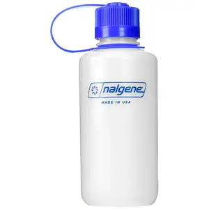 Nalgene HDPE Plastic Ultralight Narrow Mouth Water Bottle - Clear