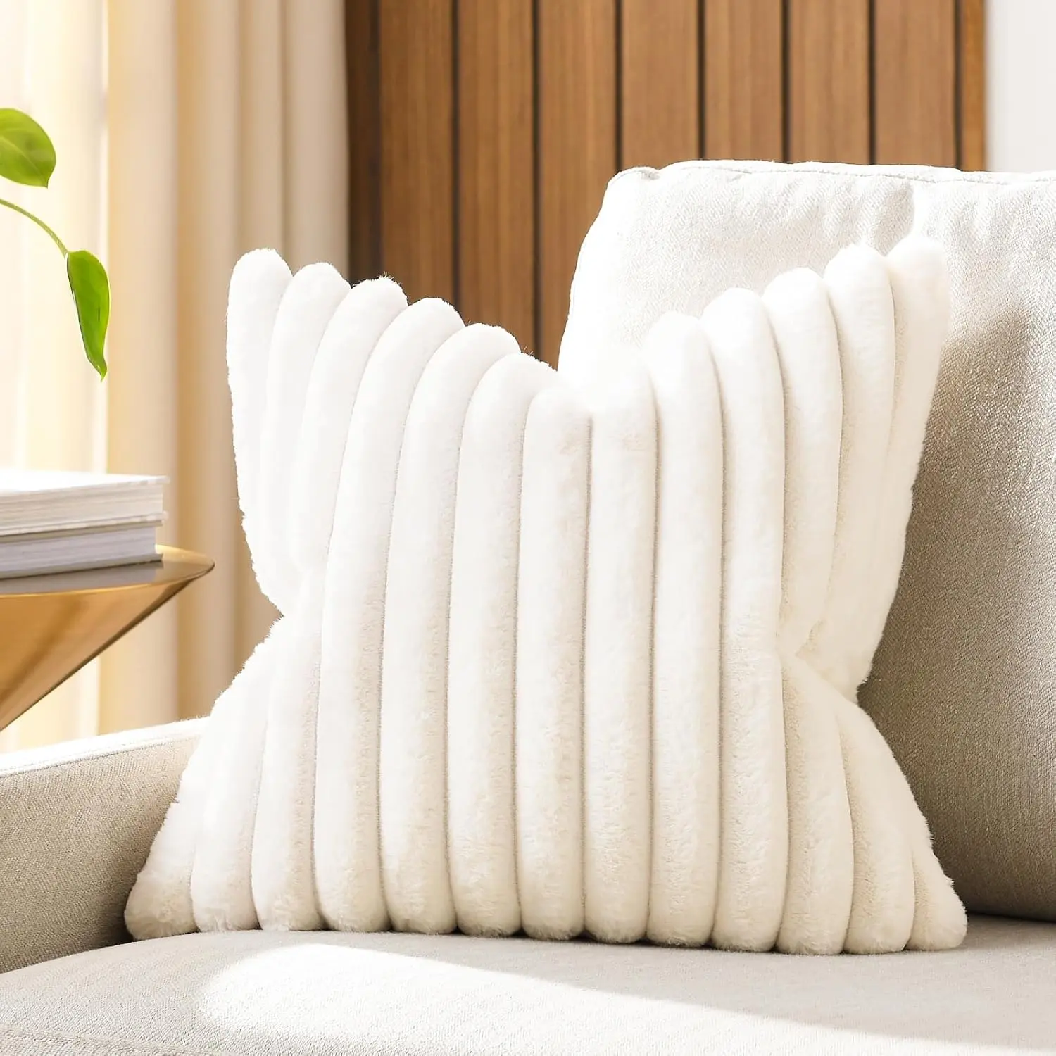 Multifunctional Recliner Sofa Pillow - Fluff Cuddly Soft Polypropylene (PP) Cotton Filling, 18in L x 18in W, Supportive for Adults, Ideal for Bedrooms & Living Rooms, Textile Soft Furnishing Pillow
