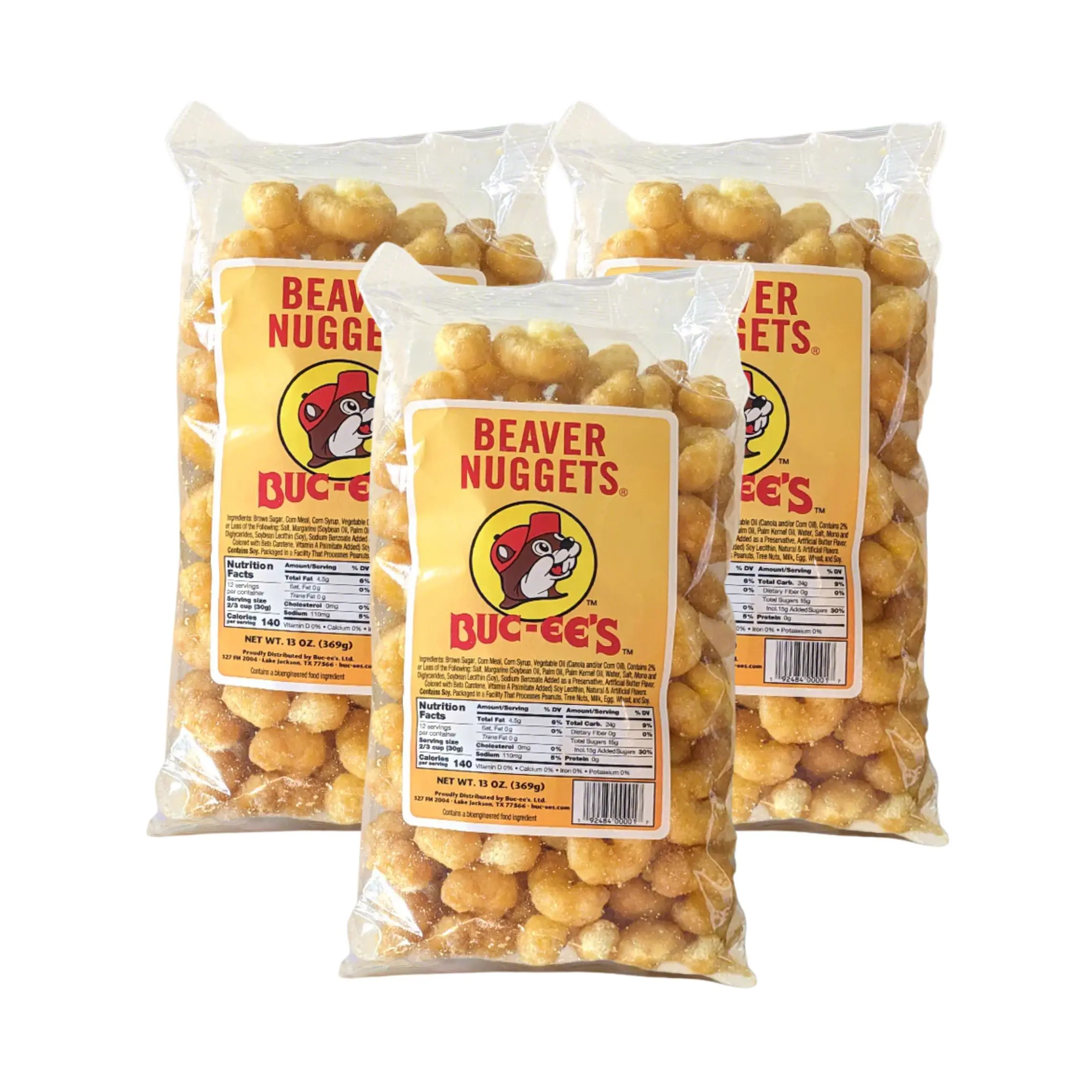 Buc-ee's Beaver Nuggets Sweet & Crunchy Corn Puff Snack - 13 oz Factory-Sealed Texas-Famous Howdy Bitez with Caramel Sugar, Natural Salt, Food & Snacks, Nostalgic Snacks, Crisps Puffed Snacks