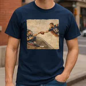 Funny New England Tshirt, Vintage 90s Brady and Maye Inspired Football Tee, Game Day Outfit, Unisex Fit Design, Gift for Fans