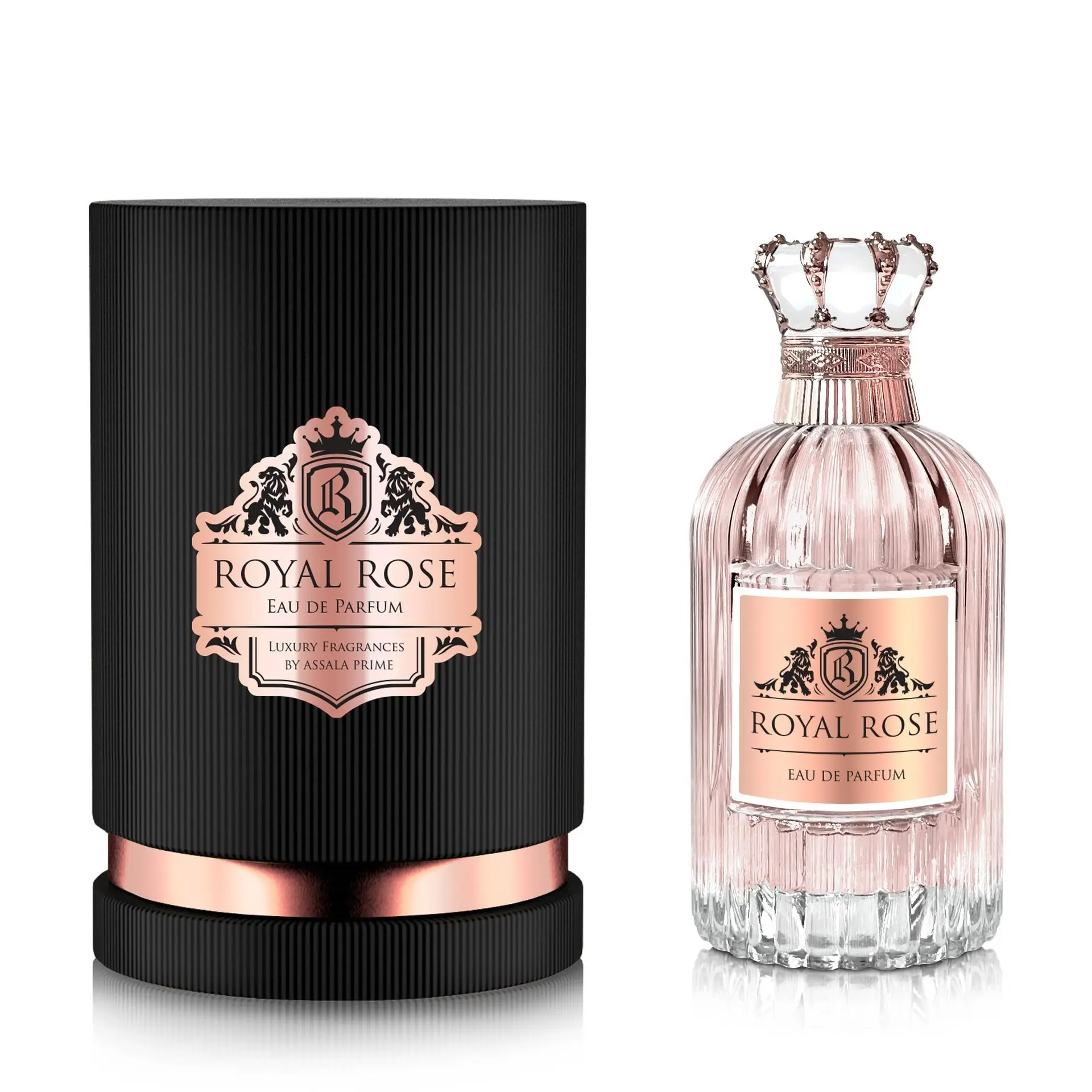 Assala Prime Royal ROSE Eau De Parfum 3.4FL / 100ML Unisex - Citrus, Fruity, Floral - Elegant, long lasting, affordable fragrance for men and women