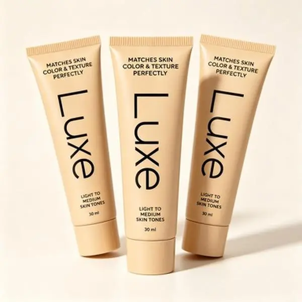 NEW Luxe Color Changing Foundation - Light& Medium - Skin Tone Matching Formula,Buildable Light-to-Medium & Dark-to-DarkCoverage, 12 Hour Long Wear, Natural DewyRadiant Finish, Flawless Makeup Concealer