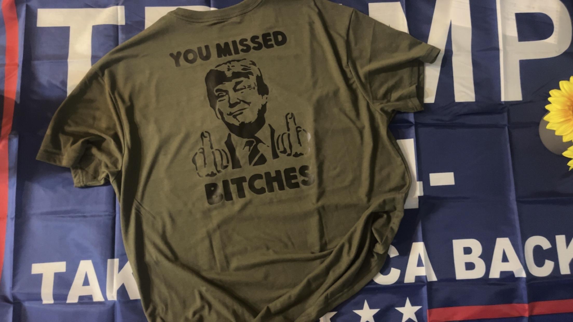 Personalized Trump T-shirts with Optional Sleeve or Pocket Logo