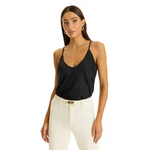 Yara Silk Camisole - Black