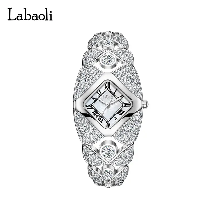 Women's Luxury Crystal Classic Watches - Glamorous Roman Numeral Dial Quartz Timepieces with Diamond Silver Shell, Scratch-Resistant Glass, Waterproof Construction, Ideal for Elegant Parties & Everyday Wear, Perfect Lady Gift