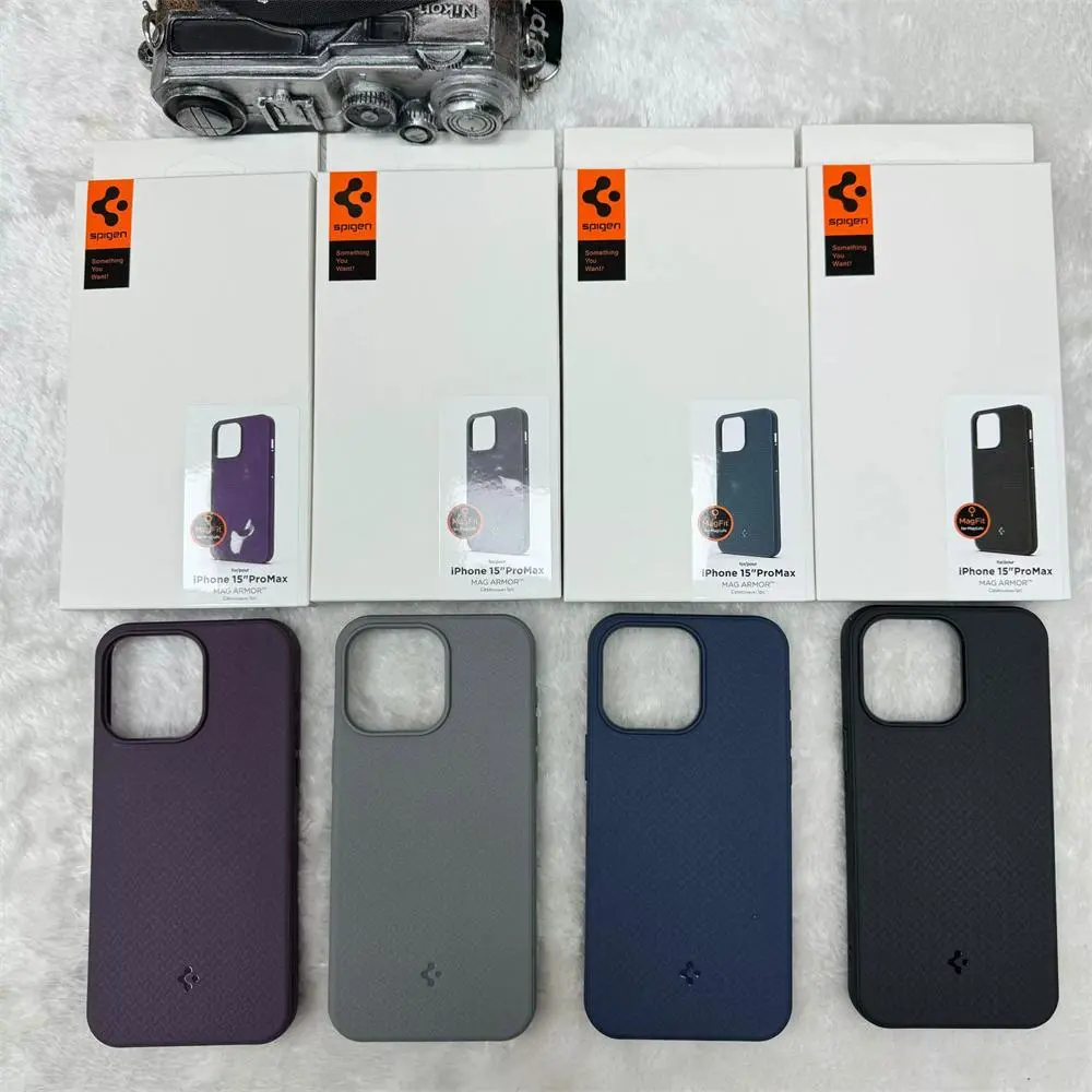 Spigen TPU Matte Magnetic Soft Case For iPhone 17 Pro Max 16 Plus 15 14 13 12 11 Pro Max Air For Magsafe Wireless Charging Cover