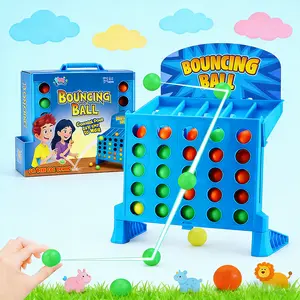 Bounce Ball 4-in-a-Row Game – Fast-Paced Tabletop Family Party Game for Kids & Adults (Small/Large)