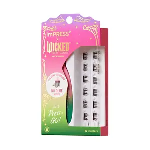 imPRESS X WICKED: FOR GOOD Falsies Self Adhesive Lash Clusters | Tap To Bubble