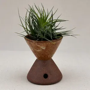 Small Speckled Angular Pedestal Planter
