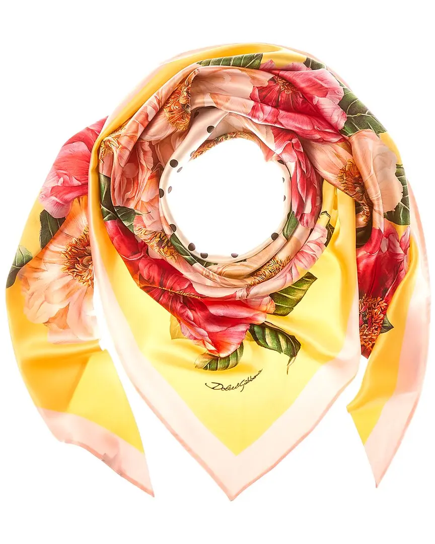 Dolce & Gabbana Foulard Print Silk Scarf
