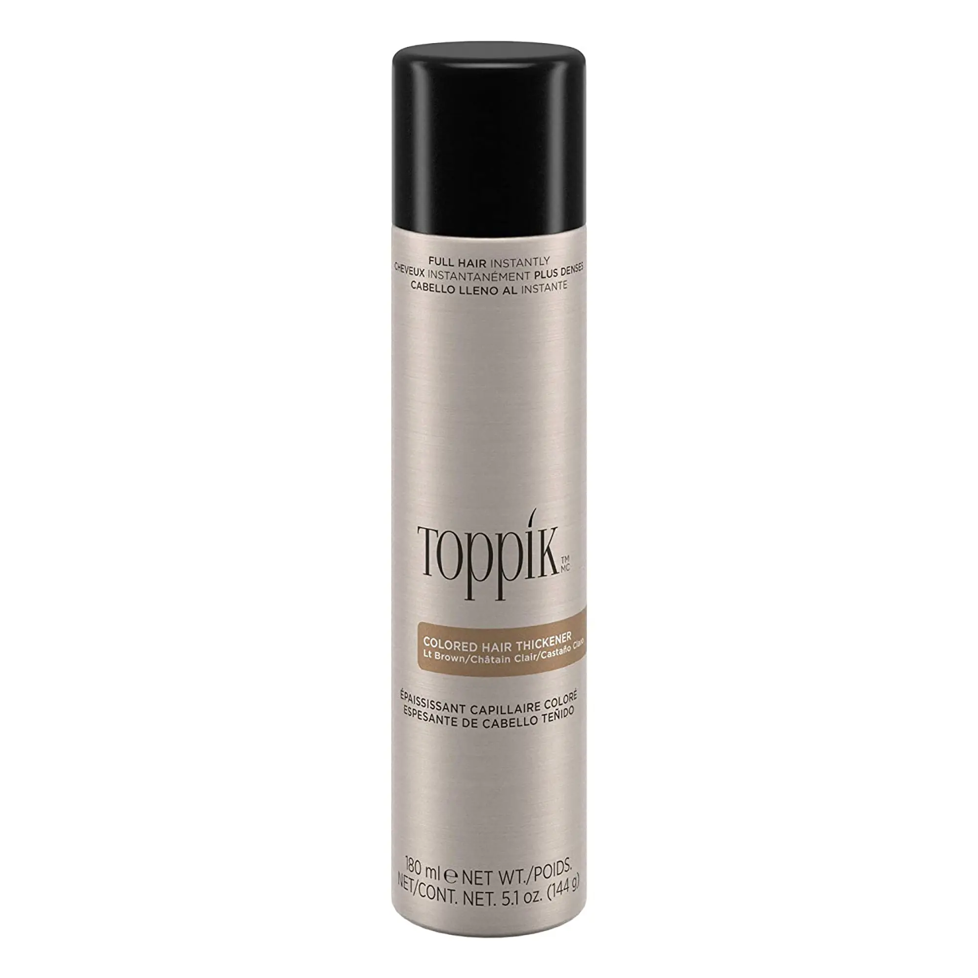 Toppik Colored Hair Thickener Spray - Light Brown 5oz, Haircare, Gentle, All Hair Types, Hair Styling Powders