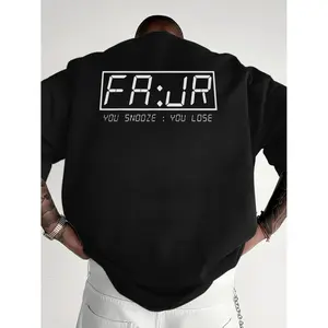 Ramadan Fajr Prayer Time Graphic T-Shirt For Men - Breathable Polyester Casual Short Sleeve Round Neck Tee With White Lettering On Black Fabric For Summer Comfort And Relaxed Fit