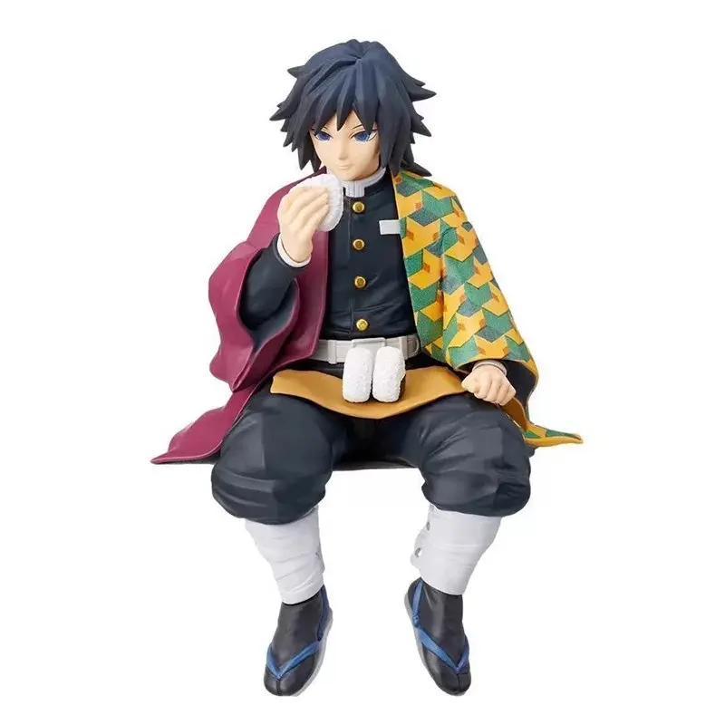 Demon Slayer Rice Ball Noodle Stopper Figures - Super Cute Perching Onigiri Tanjiro & Nezuko!Must-Have Anime Desk Decor Skullpanda
