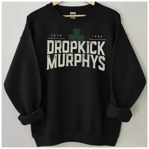 Dropkick Murphys 1996 Sweatshirt, Vintage Celtic Punk Crewneck, Retro Irish Rock Apparel, Varsity Style Band Sweater, Est 1996 Music Gift, Gameday Irish Pride Sweater	