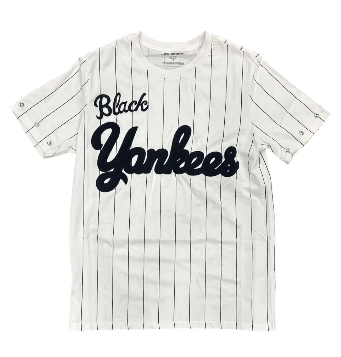 Men's Classic Sports T-Shirt, Short Sleeve Crew Neck Tee with NY Letter Graphic Print, Casual Athletic Style - White SM5112NY