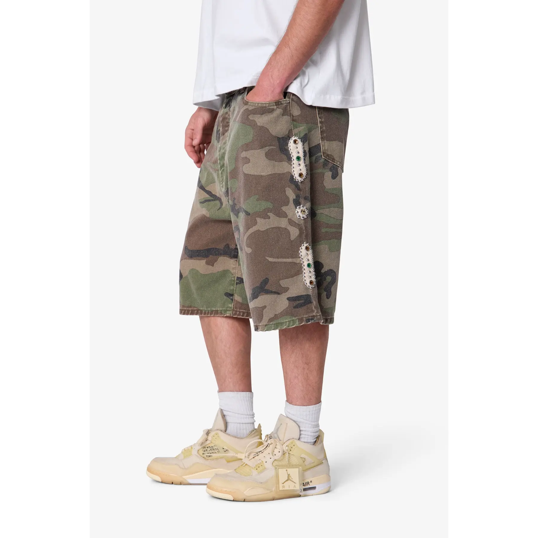 mnml Baggy Mojave Canvas Shorts - Camo