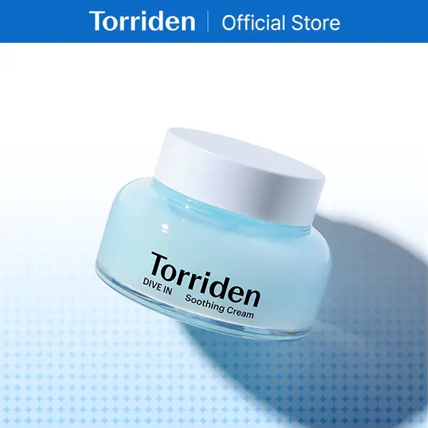 [Torriden Official] DIVE IN Hyaluronic Acid Soothing Cream 100mL - Deep Moisturizing Facial Gel Moisturizer for Dewy Glowup, Redness Relief, Sensitive Skin Selfcare