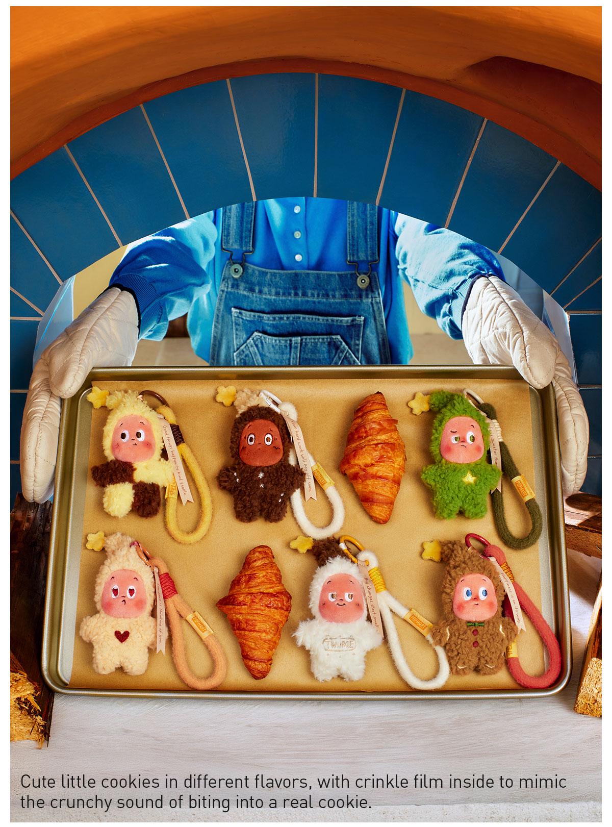 POP MART Twinkle Twinkle Savor the Moment Series-Fresh-Baked Mini Cookies Plush Pendant Blind Box