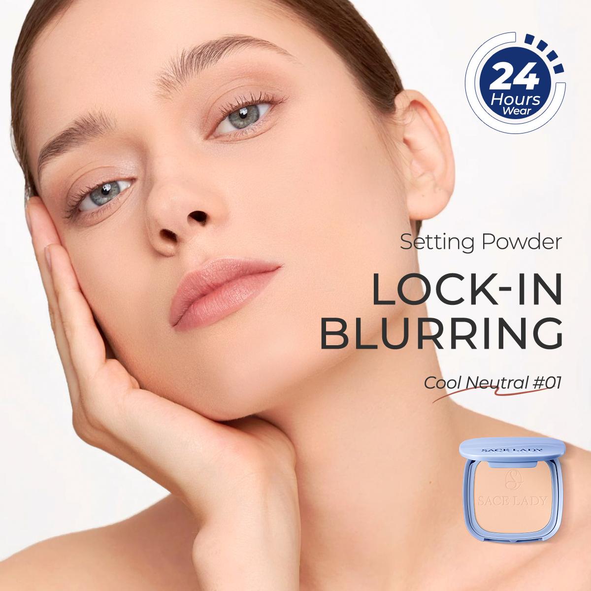 SACE LADY Oil Control Face Setting Powder,Waterproof Long Lasting Talc-Free Pressed Powder Matte Face Makeup With Puff 0.35Oz summeressentials