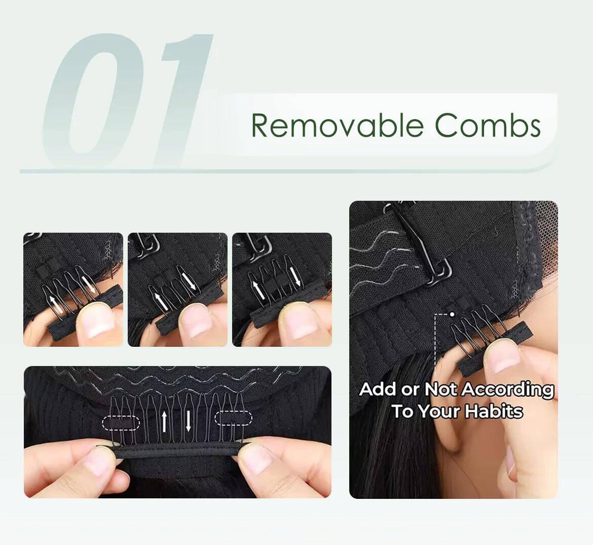 [Luxury Queen Series] FF WIG Silky Straight Raw Human Hair Glueless Wig 26 30 Inches 9*6 Pre-Cut HD Lace 250% Density Natural Black Wear Go Wig with Special Drawstring #FFWIG