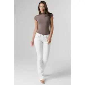 Aspen White Stitch Bootcut Jeans