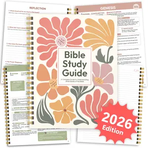 [Releasing price] Bible Study Guide, 66 Books with Life Application for Women & Men – Beginner-Friendly Study of All 66 Books with Life Application & Reflection Notes | Premium Lay-Flat Hardcover Devotional Journal