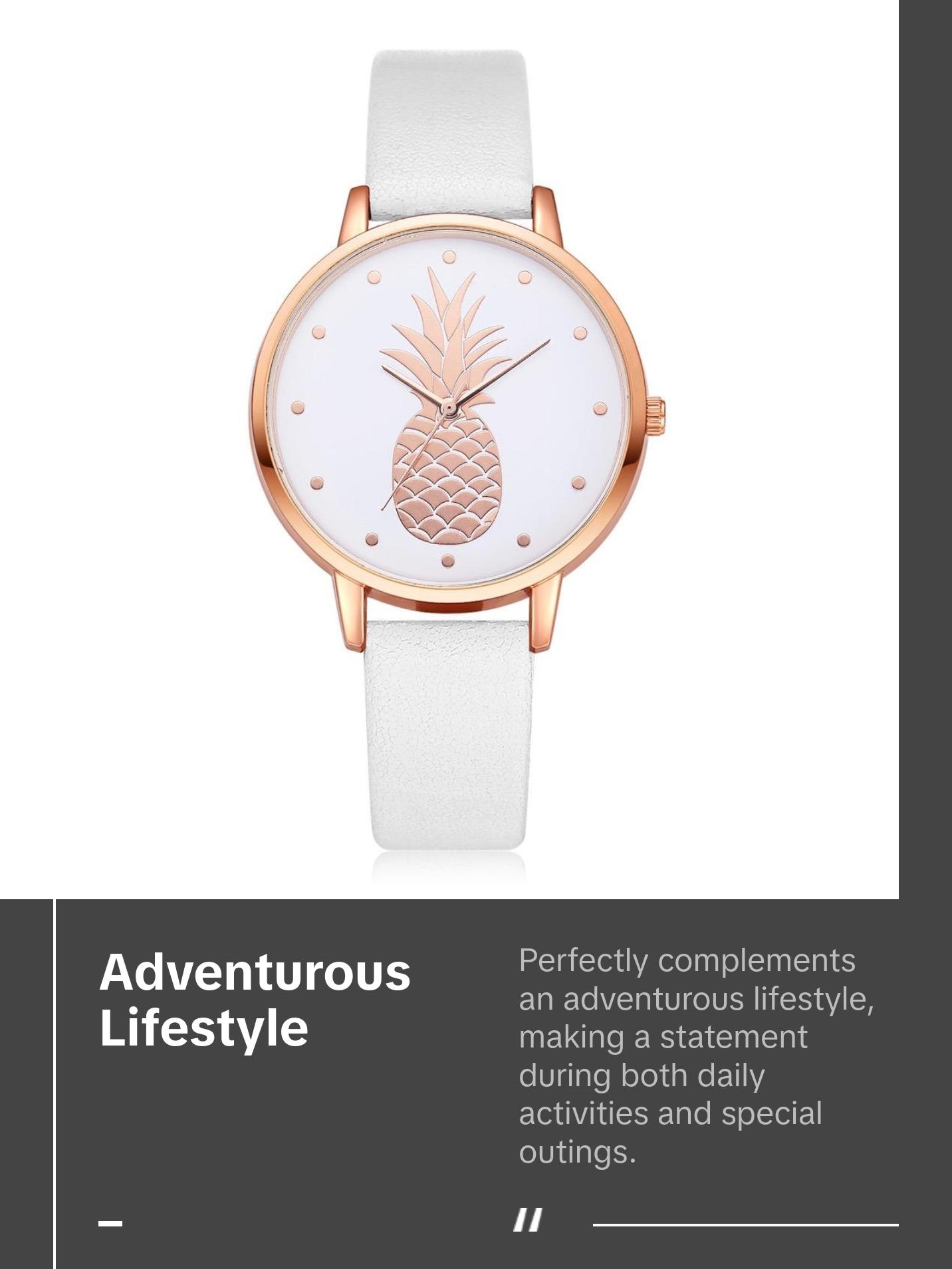 Women Pineapple Themed Watch