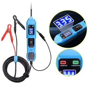 KUST Power Circuit Probe Tester 3.5-36V DC Test Light with LCD Display & Flashlight for Automotive Short Circuit Finder Continuity Voltage Overload Protection