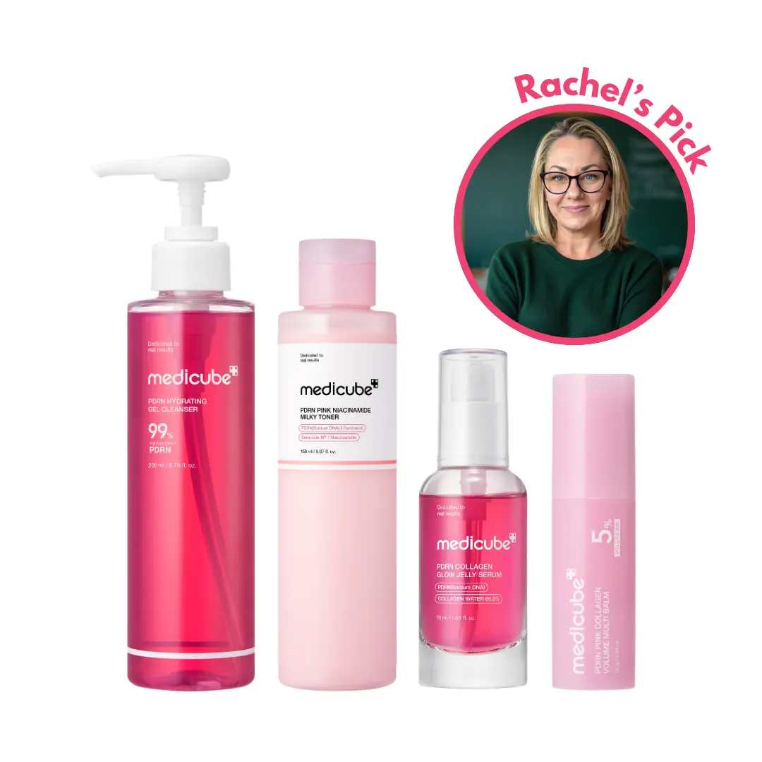 [medicube X RachelCBee] The No-Filter Glow Set | Helps Protect Skin Barrier with PDRN | Korean Skincare | K-Beauty | PDRN for Glass Glow Skin