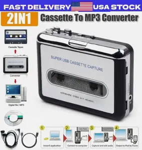 Portable Cassette Player Converter Recorder Convert Tapes To Digital MP3 USB US