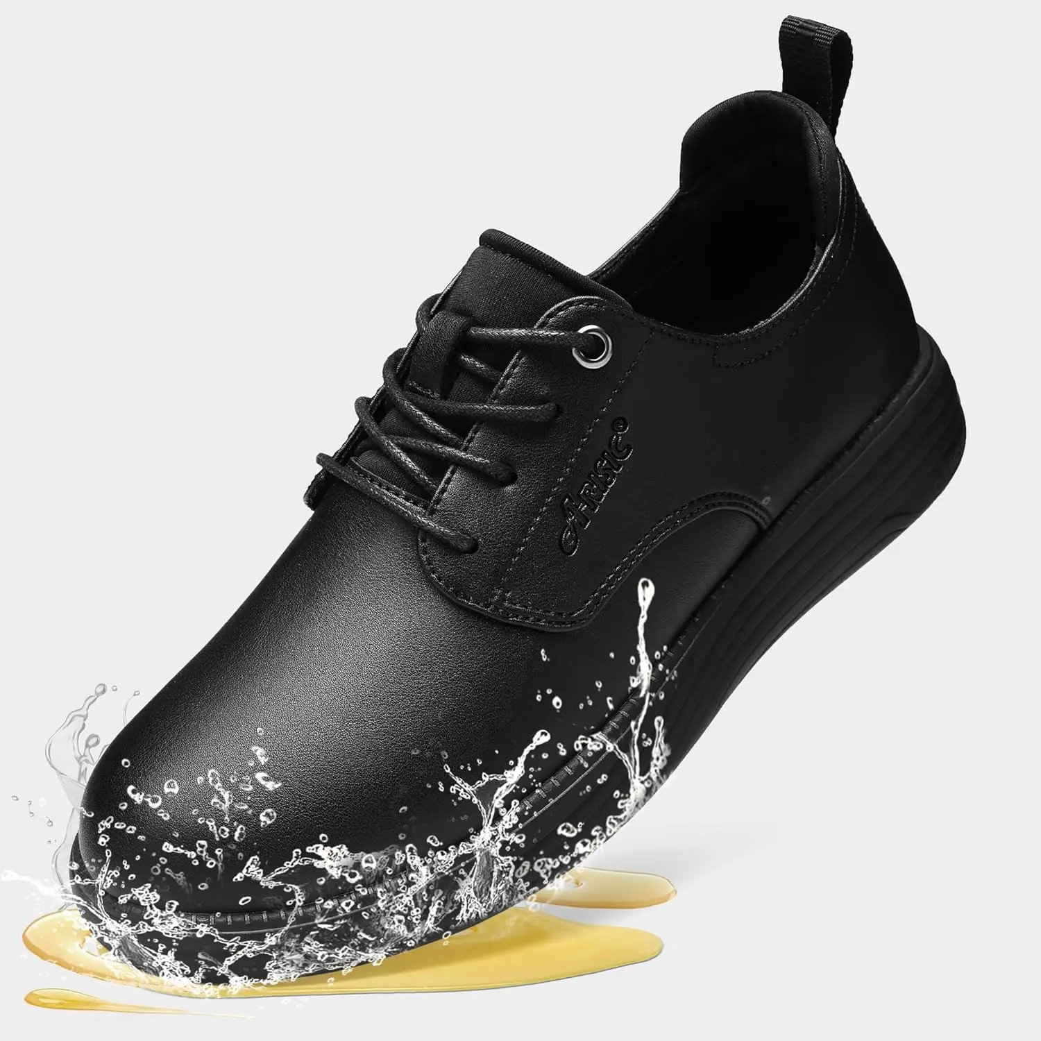 Non Slip Work Shoes for Men Waterproof Oil Resistant Slip On Lightweight  for Food Service Kitchen Chef Restaurant Classic Casual Walking Dress Shoes  - TikTok Shop