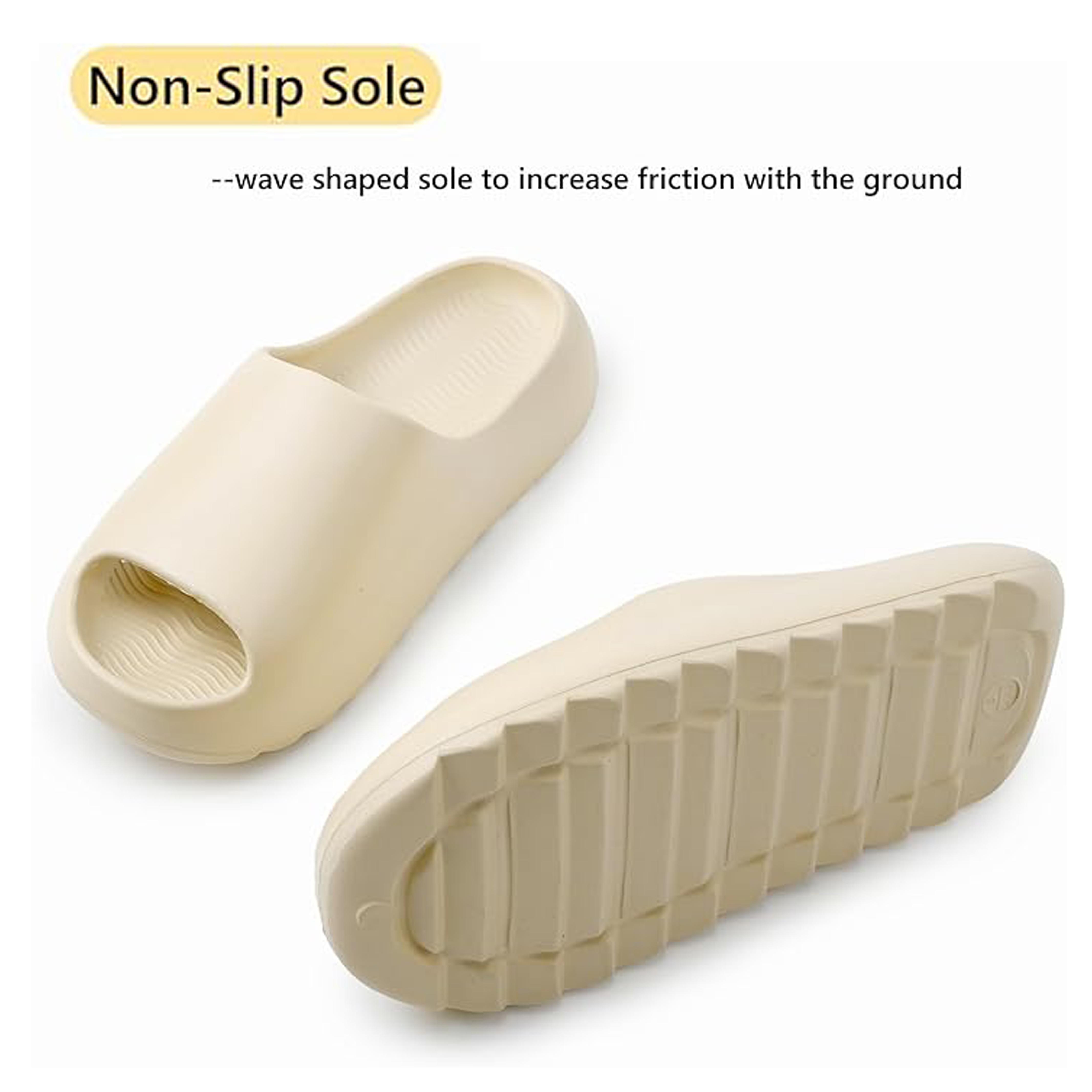 Rosyclo Cloud Slides for Women Men | Ultra Soft Home Pillow Slippers, Non-Slip Waterproof Shower Sandals