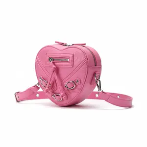 Pink Heart Romantic Crossbody Purse