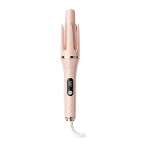 Upgraded Automatic Rotating Curling Iron - 32mm Long Barrel Curling Wand for Long Hair, Ceramic Hair Curler for Women, Anti-Scald, Tangle-Free, With LCD, Dual Voltage