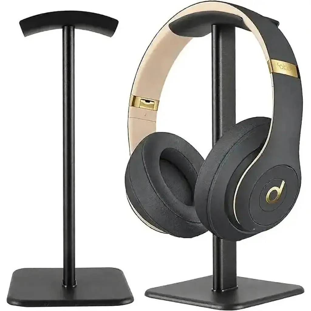 Headset Stand - Headphone Holder for Desk with Aluminum Hanger Compatible with All Over-Ear On-Ear Computer Xbox One PS5 PS4 PC Game Telephone Headsets