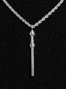 Brick Limited Silver Lightsaber Chain | Stainless Steel Star Wars Necklace | Mens Pendant Chain