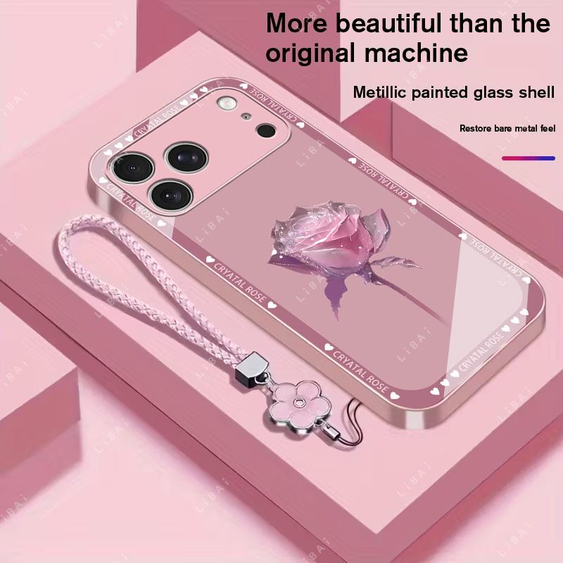 Brand new premium phone case,For iPhone 17/16/15/14/13/12/11 Pro Max Plus and Samsung models (S25, S24, S23, S22, S21, S20,A series) Free four-leaf clover lanyard，drop-proof and fingerprint-resistant，simple and elegant design，multiple colors available 995
