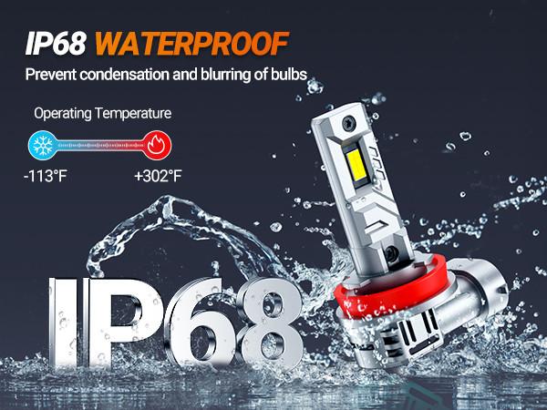 2013 Chevrolet Equinox H11/H9/H8 80W 6500K White IP68 LED Headlight Bulbs 2PCS SEALIGHT X1S