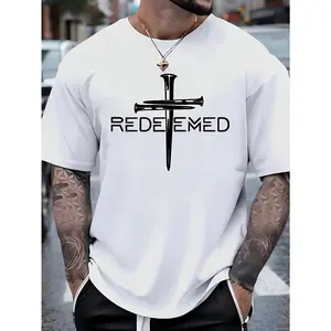 Redemption Cross Nailed Faith In God Jesus Unisex Classic Cotton-Polyester Hoodie Sweatshirt - Comfortable, Breathable Streetwear for Daily Outdoor Party Supplies Use