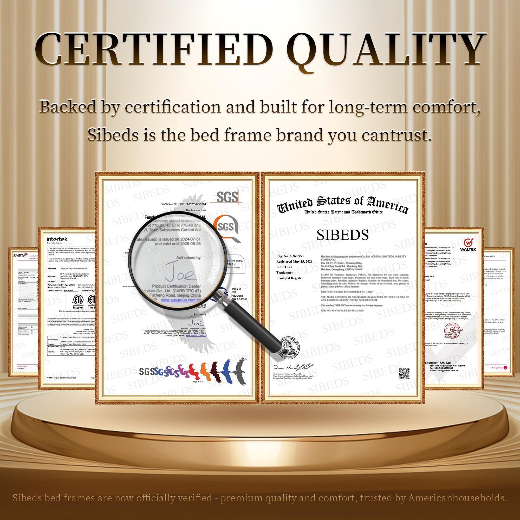 Modern Queen LED Bed Frame with Galaxy Aurora Projector, 52" Upholstered Headboard with Charging Ports, 2 Storage Drawers, Noise-Free Platform, No Box Spring Needed – White / Black / Gray PU Leather