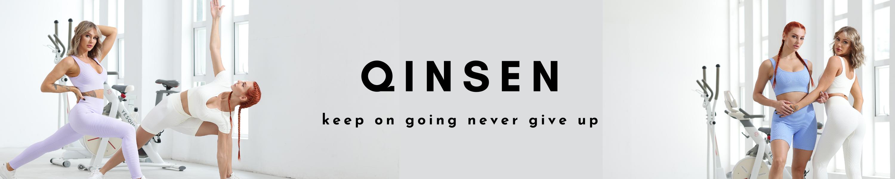 QINSEN Womens Spaghetti Strap Tennis Dress with Shorts Workout Side Slit Active Golf Dresses QINSEN Womens Spaghetti Strap Tennis Dress with Shorts Workout Side Slit Active Golf Dresses